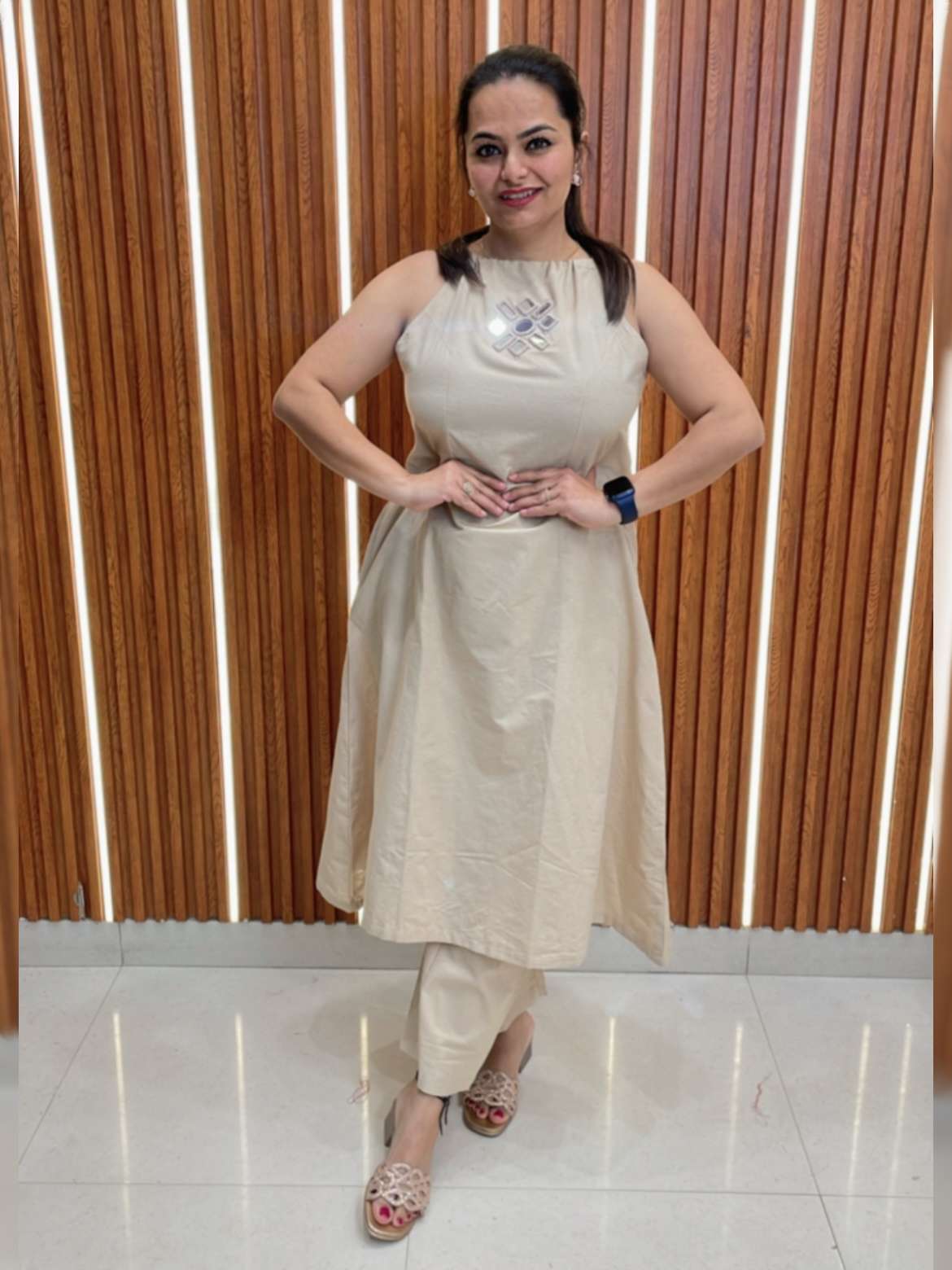 Cream Colour With Mirror ..